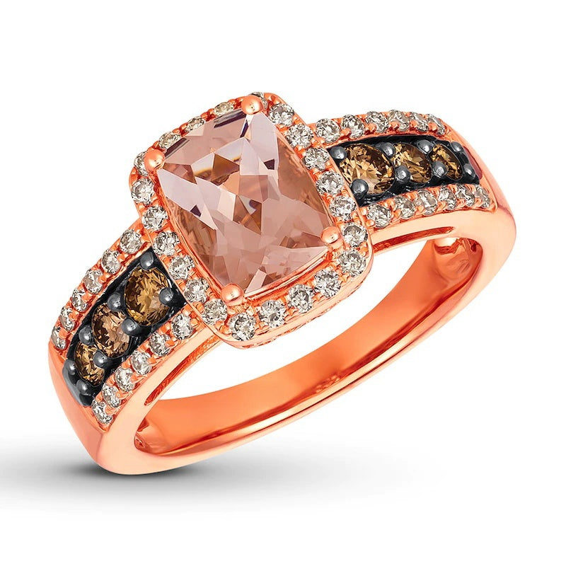 Ring 5/8 ct tw Diamonds 14K Strawberry Gold