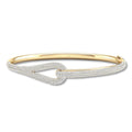 Loved Diamond Bangle Bracelet 4 ct tw 14K Yellow Gold