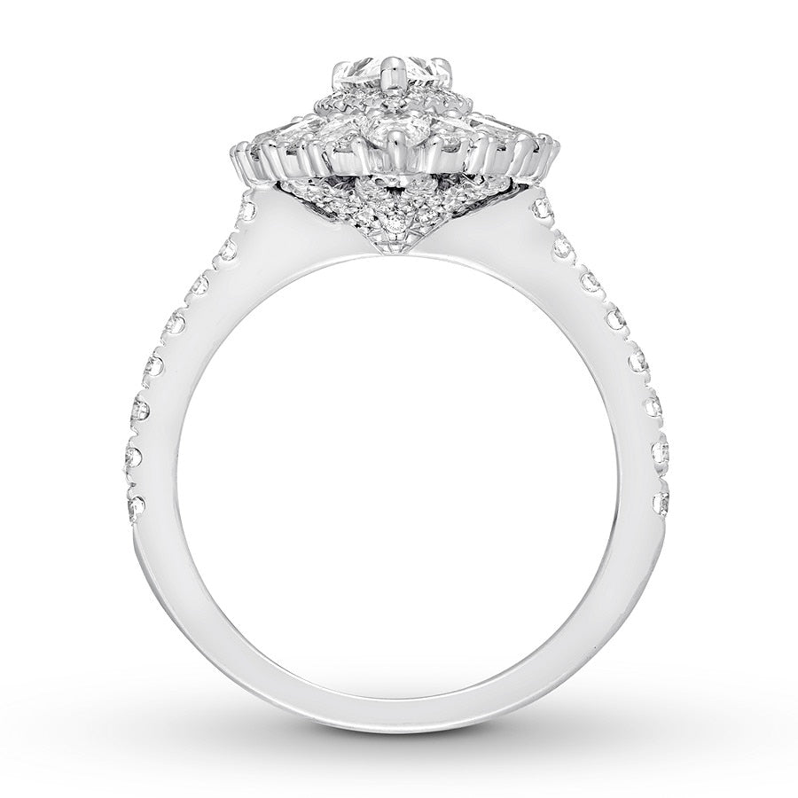 Diamond Engagement Ring 1-7/8 ct tw 14K White Gold