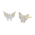 1/8CT.T.W.DiamondSymbolStudEarringsin10KGold:1/8CT.T.W.DiamondSymbolStudEarringsin10KGold