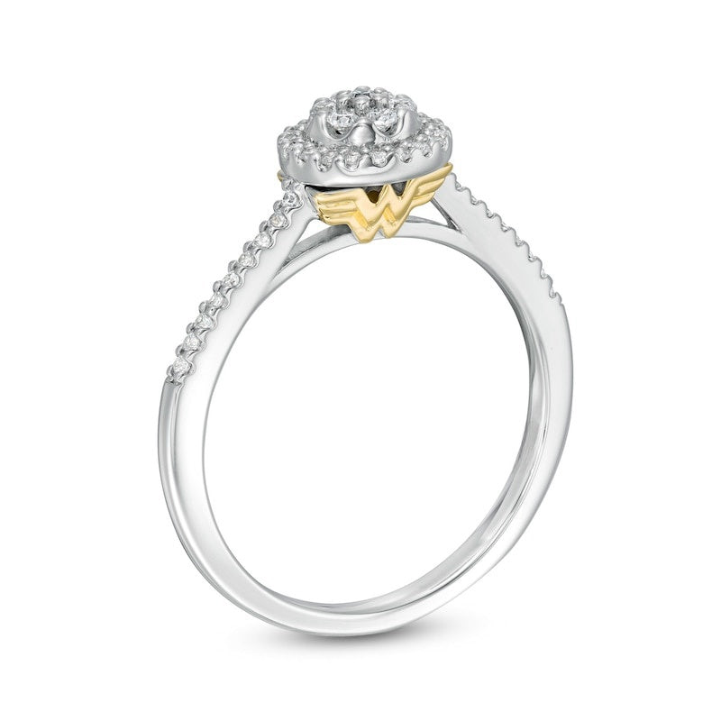 1/4 CT. T.W. Composite Diamond Promise Ring in 10K Two-Tone Gold
