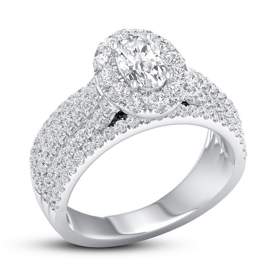 Diamond Engagement Ring 1-3/8 ct tw 14K White Gold