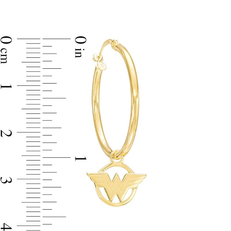 LogoHoopEarringsin10KGold