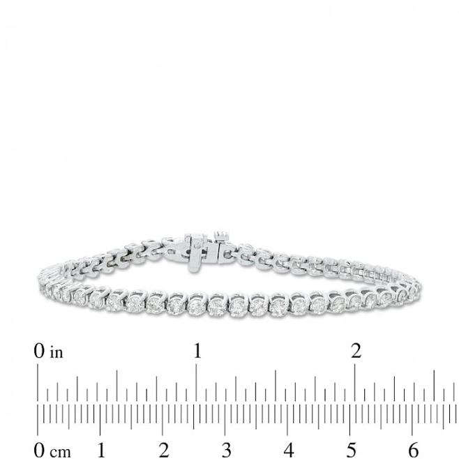 4 CT. T.W. Diamond Tennis Bracelet in 10K White Gold