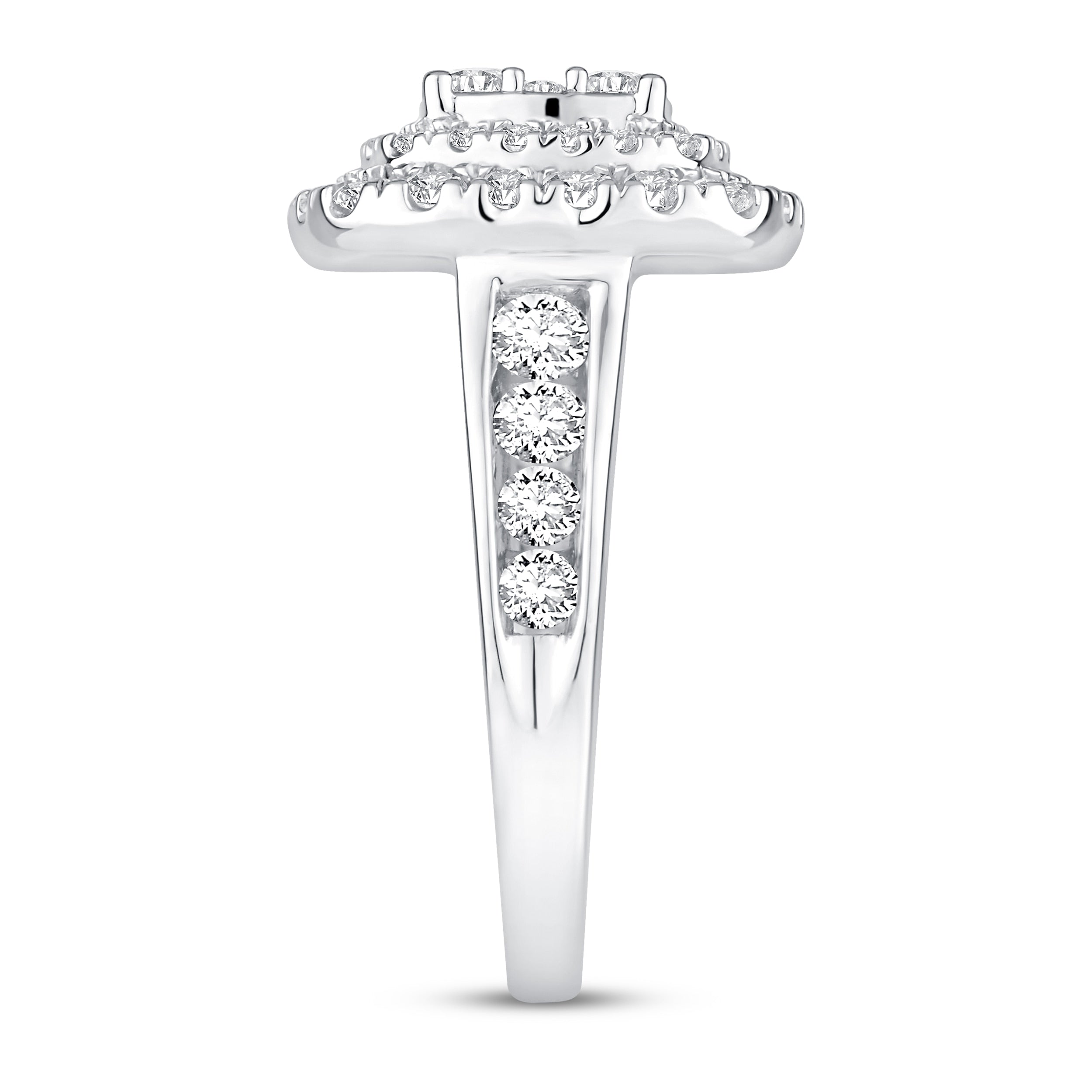 Diamond Engagement Ring 2 ct tw Round-cut 14K White Gold