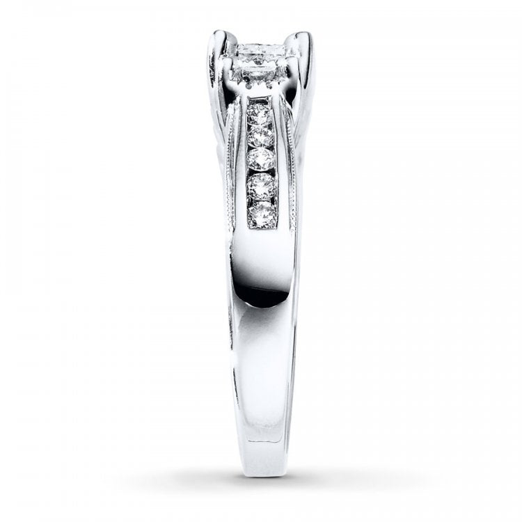 Three-Stone Ring 1 ct tw Diamonds 14K White Gold